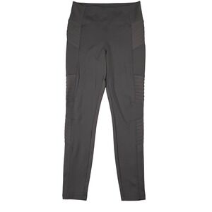 Athleta Delancey Moto‎ Tight Leggings Charcoal Gray Women's Size M Activewear
